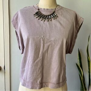 Zara-•Dusty Lavender Muscle Sweat-T•sz M